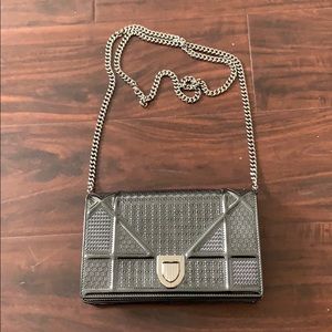 Authentic Dior wallet on chain Diorama Micro Size